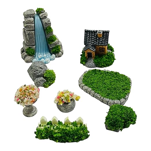 Mini Landscaping Decor Set – Pack of 8