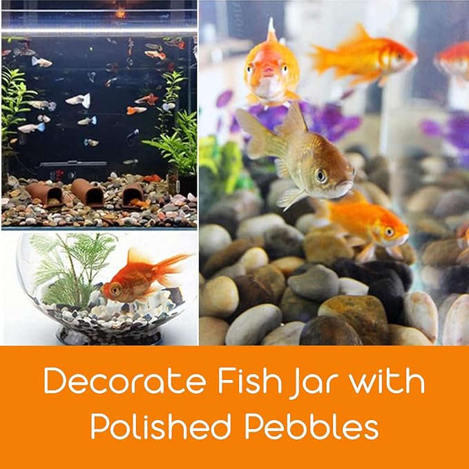 Mixed Natural Stone Pebbles – Round Garden & Decor Stones