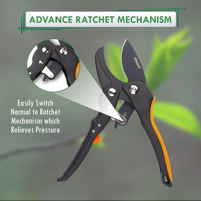 Ratchet Pruning Shears – Black thumbnail