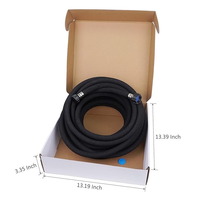 Heavy-Duty Rubber Soaker Hose – 50 ft (½ Inch)